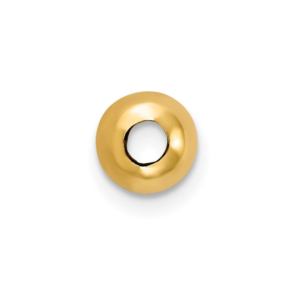 Real 14kt Yellow Gold Set of 4; 4mm Spacer Beads
