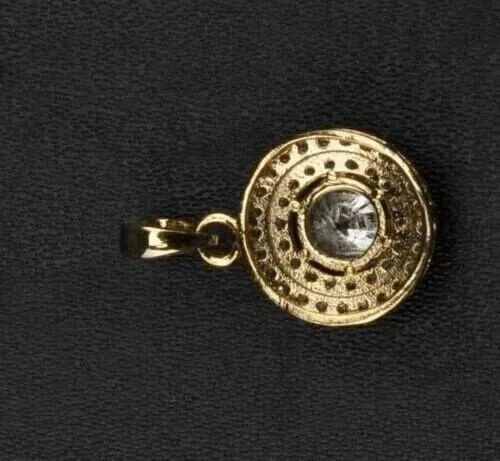 Women’s Pendant 14k Yellow Gold Plated 2 Ct Round Cut Lab Created Diamond