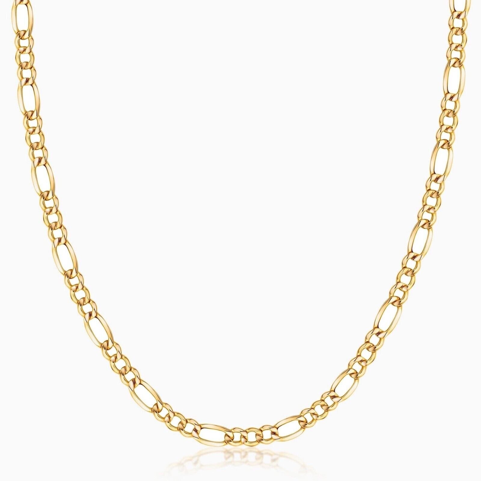 14K Yellow Gold 2mm Figaro Chain Necklace 16″ 18″ 20″ 22″ 24″ Genuine 14k Italy