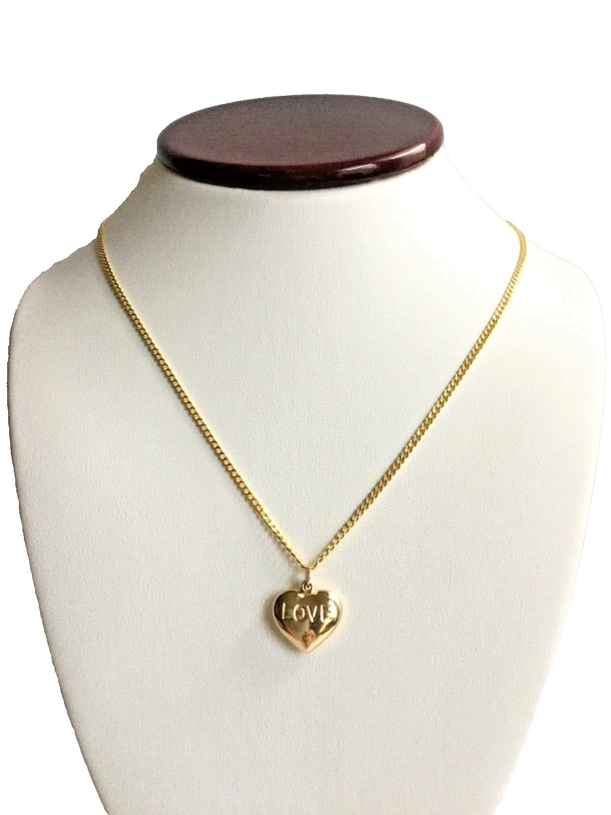 14K REAL GOLD HEART LOVE NECKLACE 20″/14K ORO CADENA DE CORAZON AMOR 20″ – N41