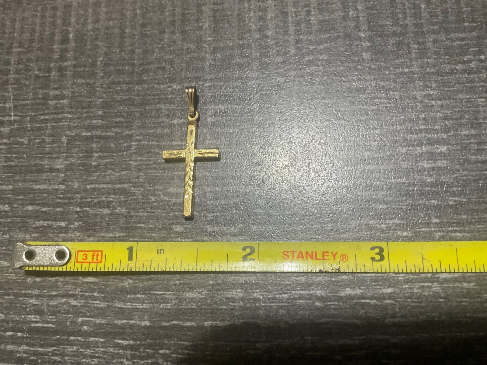 Genuine Vintage 1/20 12kt GOLD FILLED Religious Christian Cross Charm Pendant