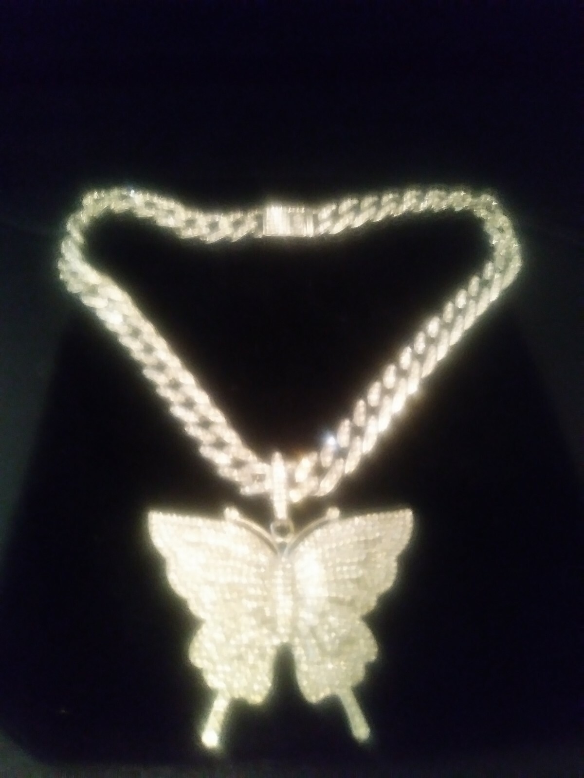 BIG 14K YELLOW GOLD CLAD CHAIN NECKLACE 30IN 100 GR 7MM + bonus BOAT PEND, ITALY