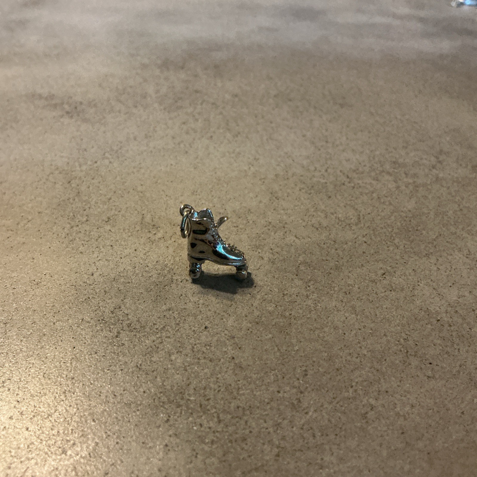 Silver Finish 3D Roller Skate charm