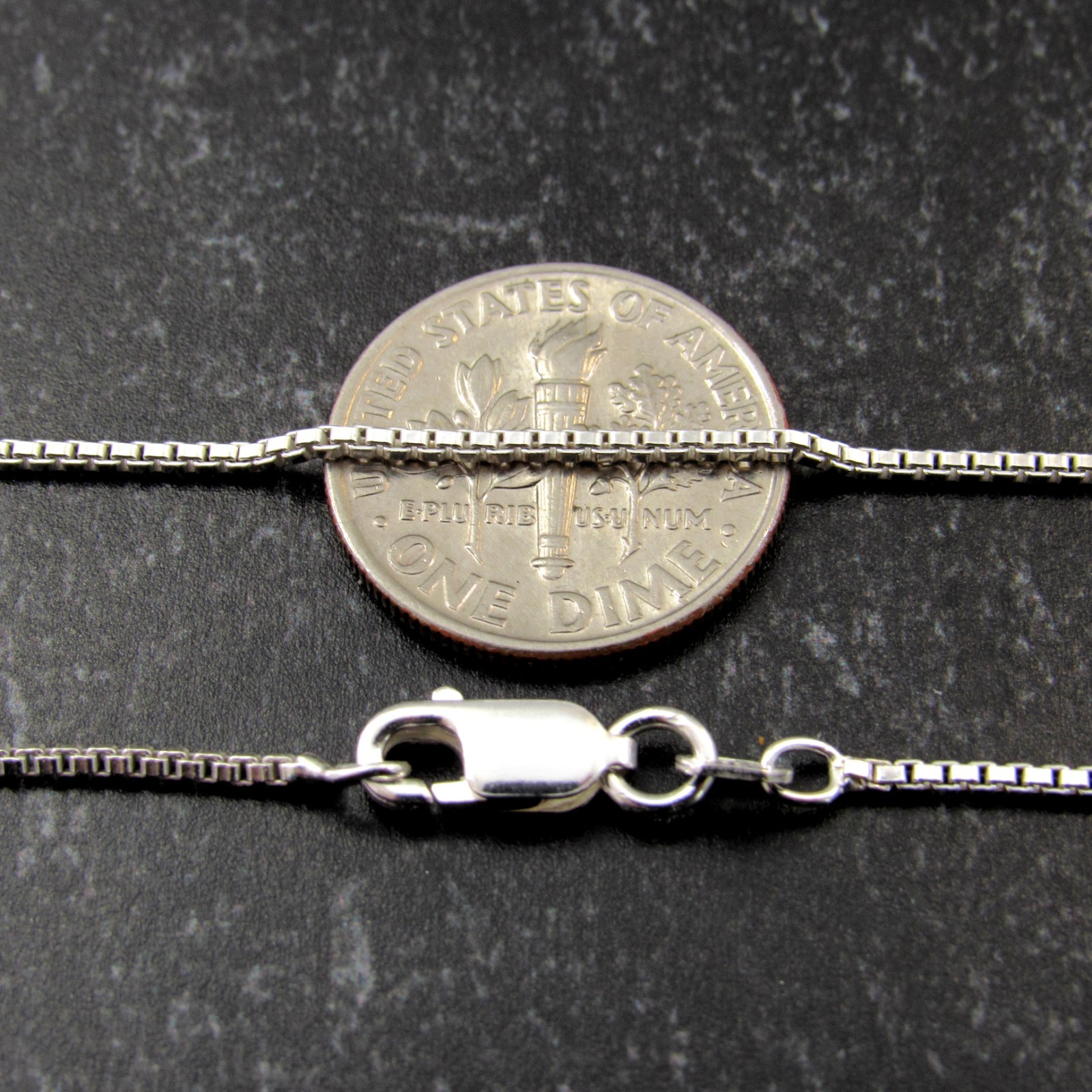 Solid 925 Sterling Silver Italian Square Box Chain Necklace / Bracelet Men Women