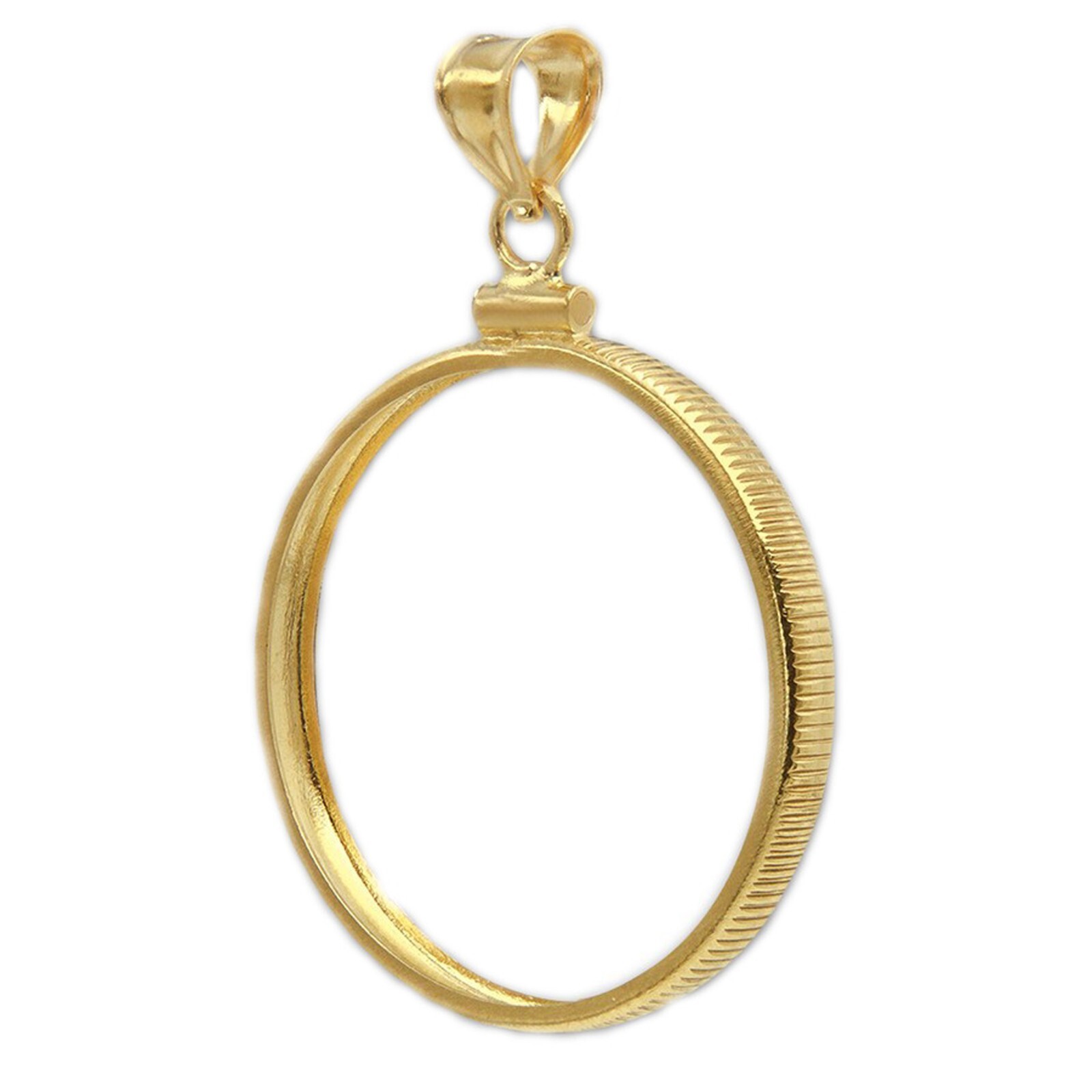 14k Yellow gold filled Screw bezel frame 1 oz ounce Gold American Eagle coin