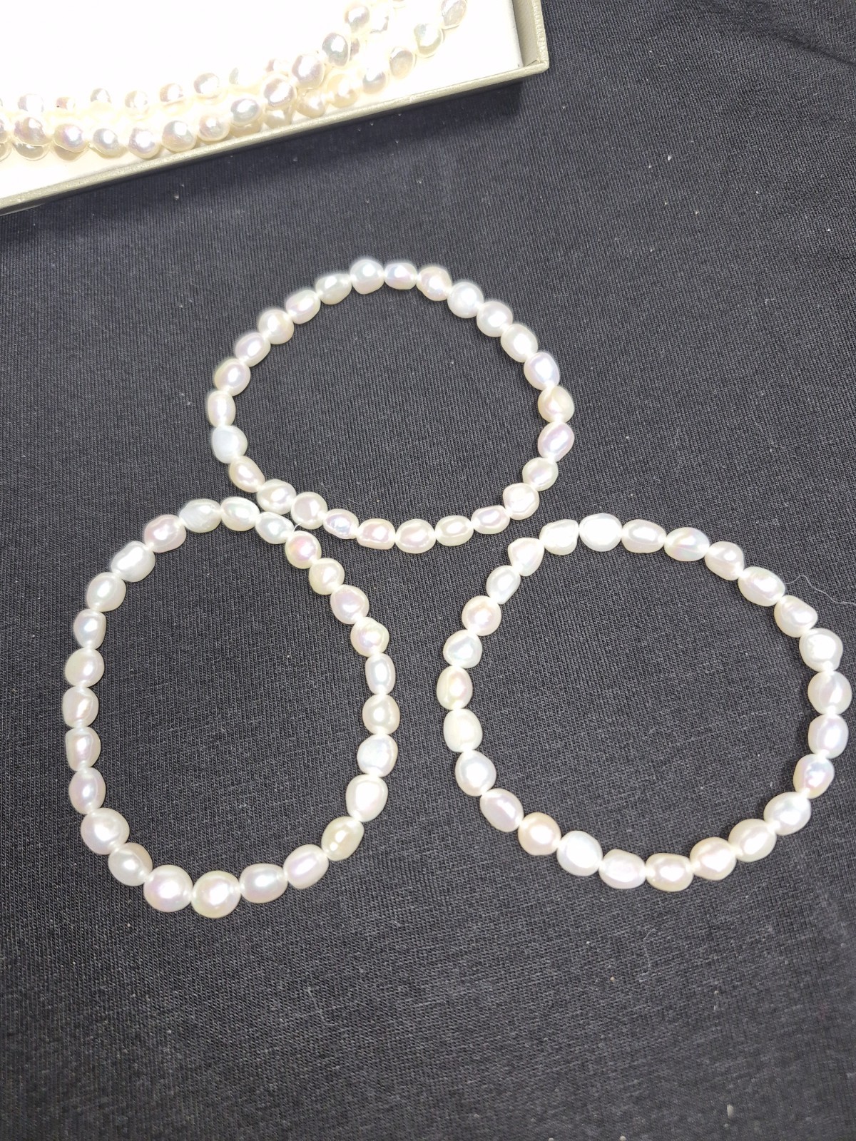 NWT Honora White Cultured Freshwater Pearl 60″ Rope Necklace & Stretch Bracelets