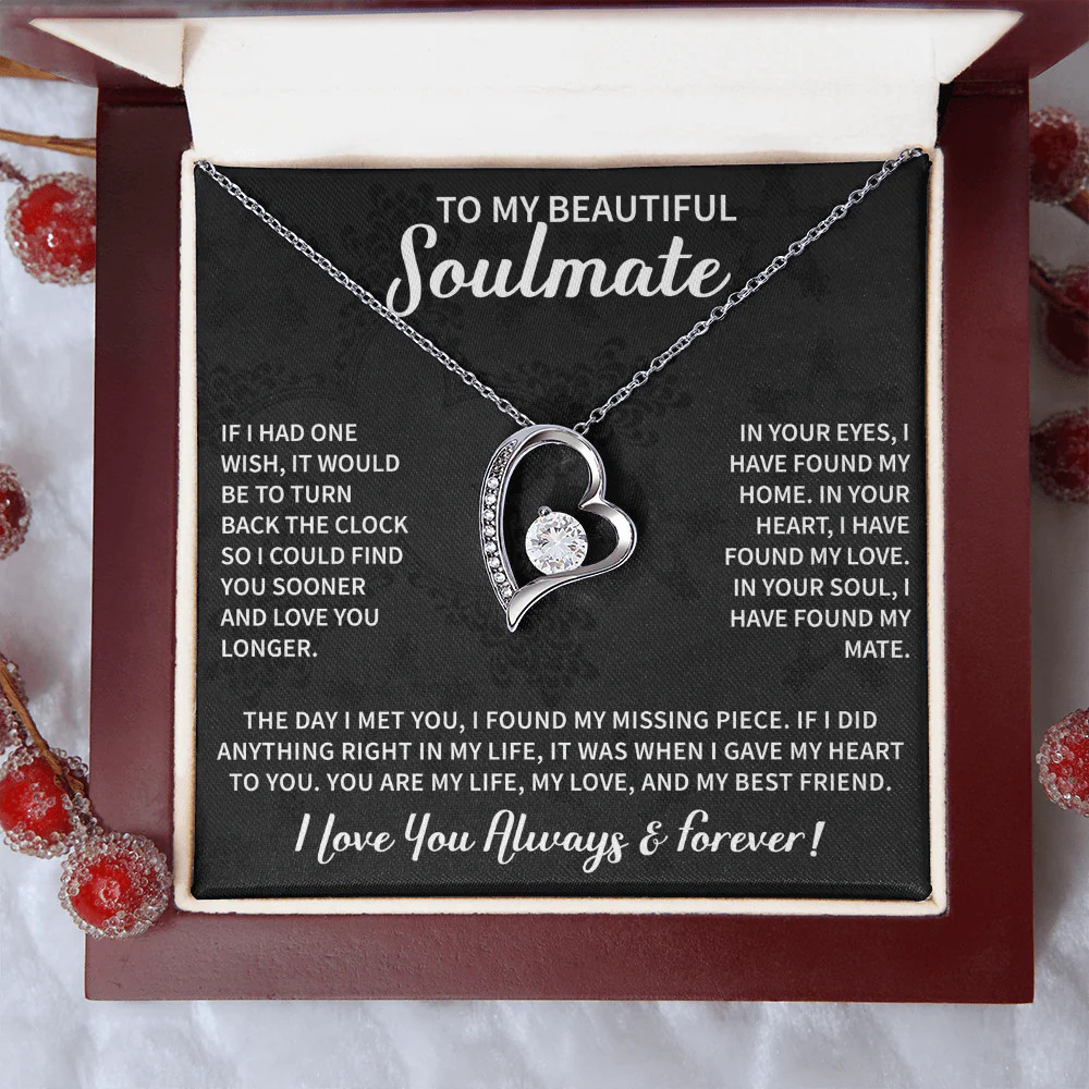 Beautiful Soulmate Necklace To My Beautiful Wife – My Future Wife Gift Soulmate