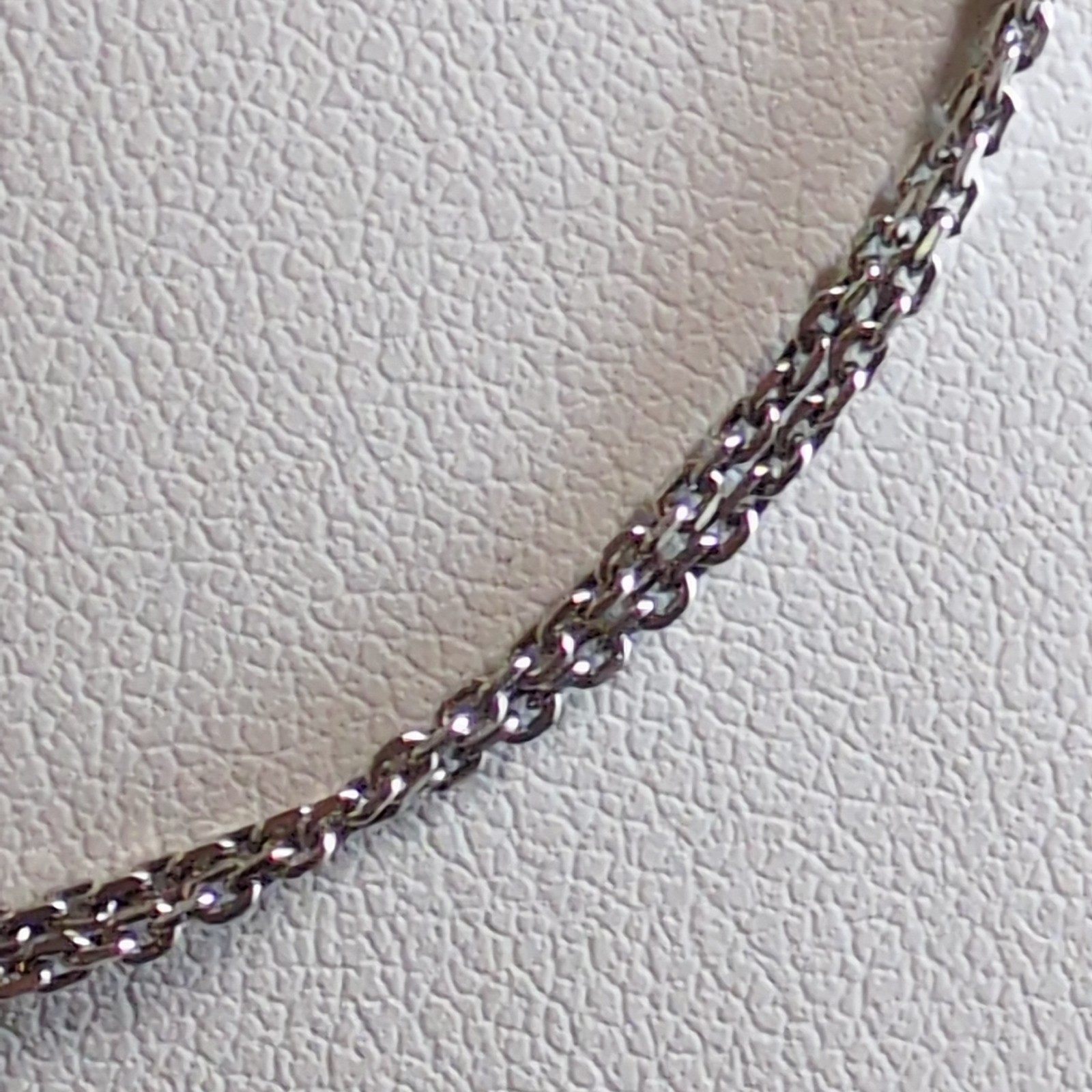 Vintage 925 Sterling Silver Double Strand Layered Cable Chain Necklace 17″ Italy