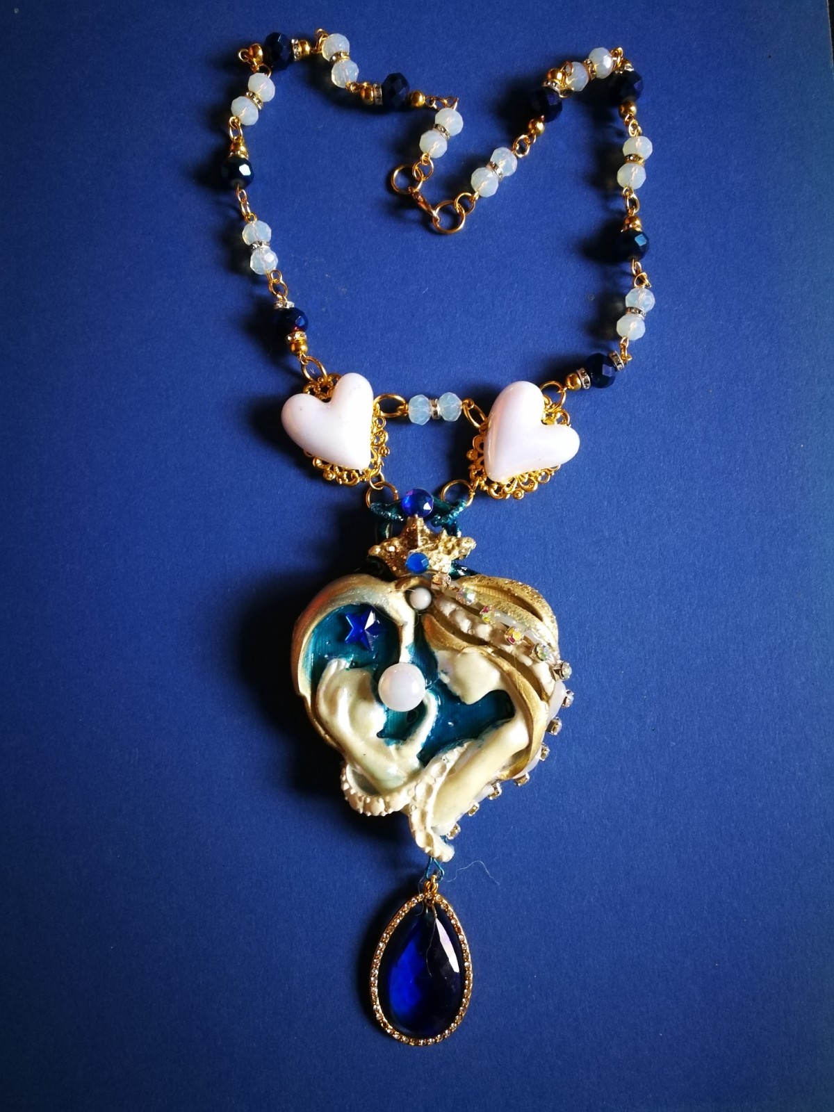 Luxury Fine Jewelry Statement Necklace Pendant Charm Belle Epoque Maternity Bib