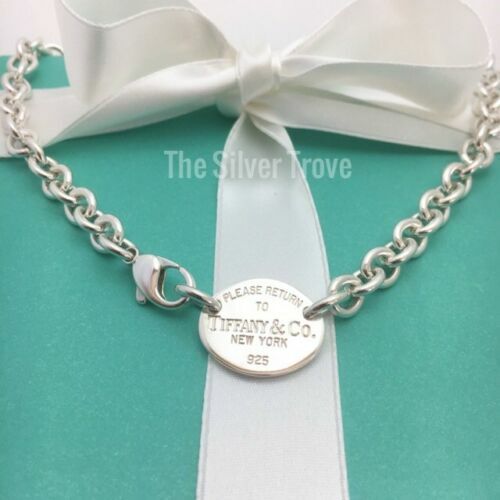 Tiffany Oval Tag Choker Necklace Extension Links Extra Chain Repair Lengthening