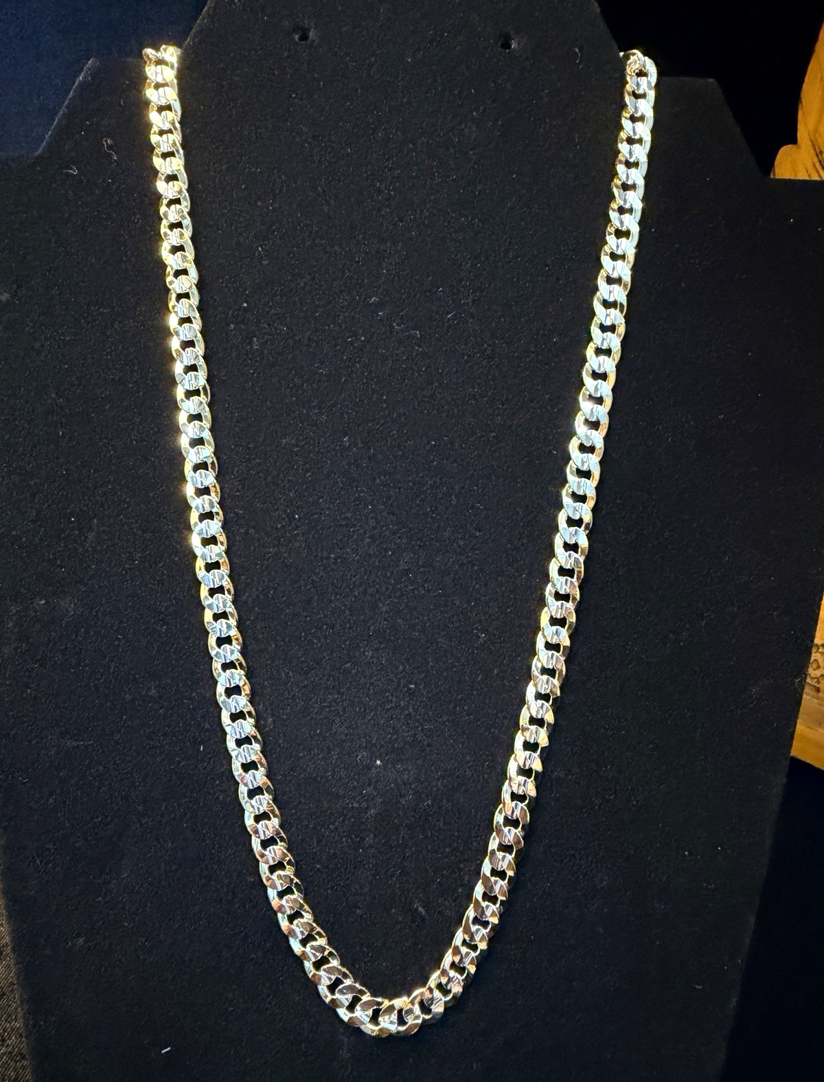 14k gold filled 20in 7MM Bold Cuban 2tone necklace hypoallergenic