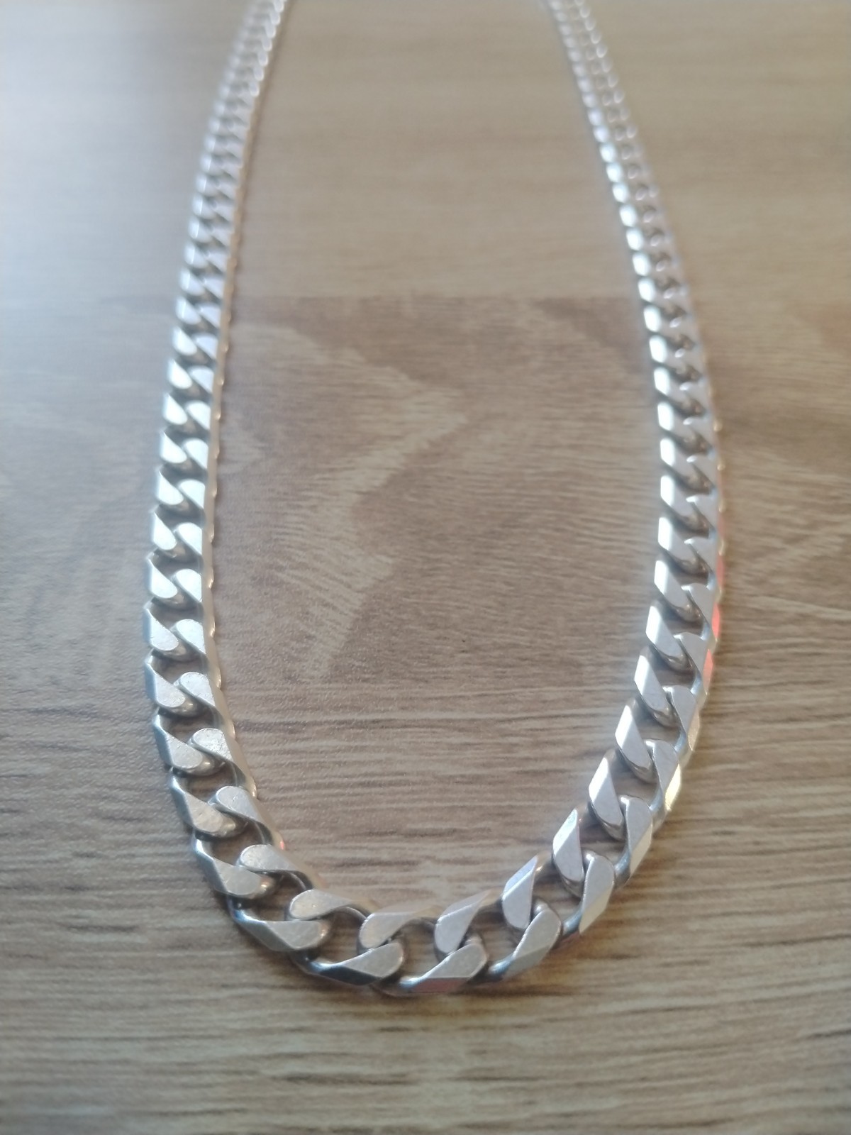 20 inch 925 MENS STERLING SILVER 49.7g 20.5 CURB LINK CHAIN Necklace 52cm cuban