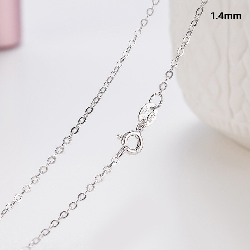Real 925 Sterling Silver Necklace Chains For Pendants Fine Classic Style 16″-24″