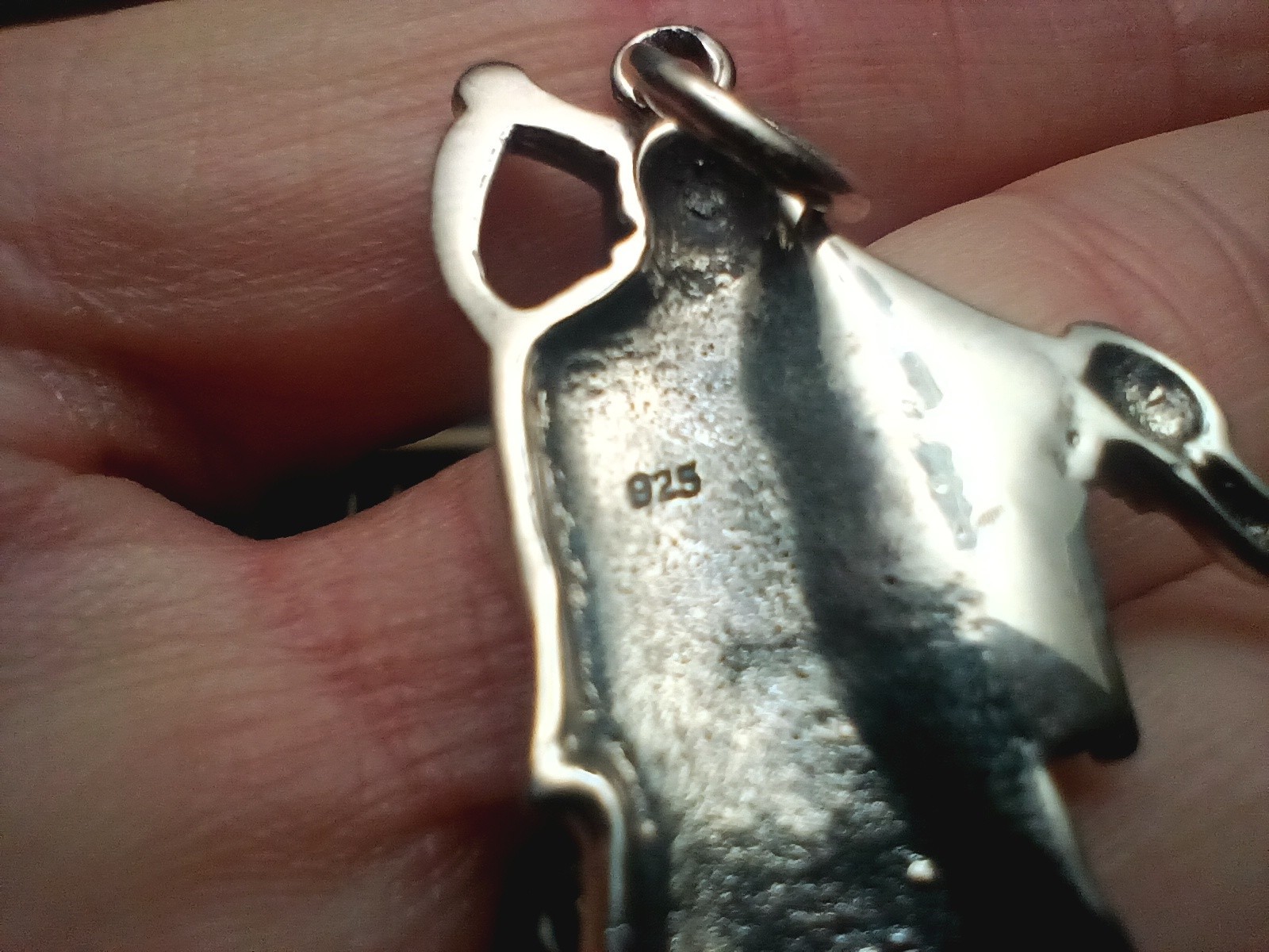 925 Silver Grim Reaper Pendant necklace Thailand Halloween CH54