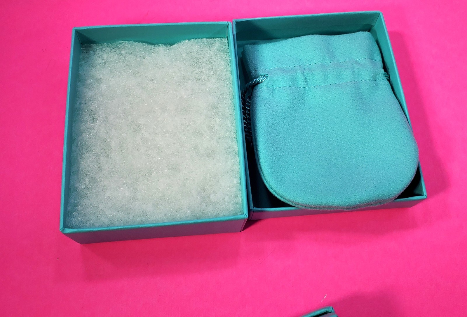 (3) Tiffany & Co Blue Empty Jewelry Boxes w/Original Cotton 3×4
