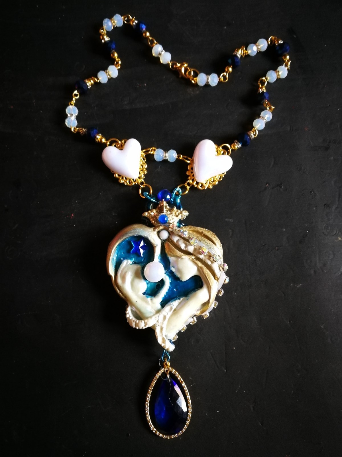 Luxury Fine Jewelry Statement Necklace Pendant Charm Belle Epoque Maternity Bib