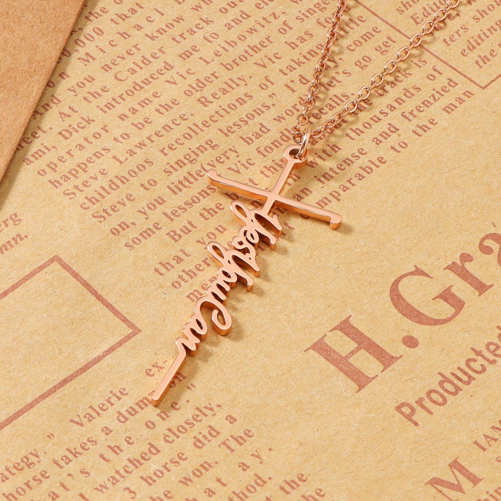 Yes You Can Necklace for Women – Rose Gold Plated Faith Warrior Bestie Grace Hop