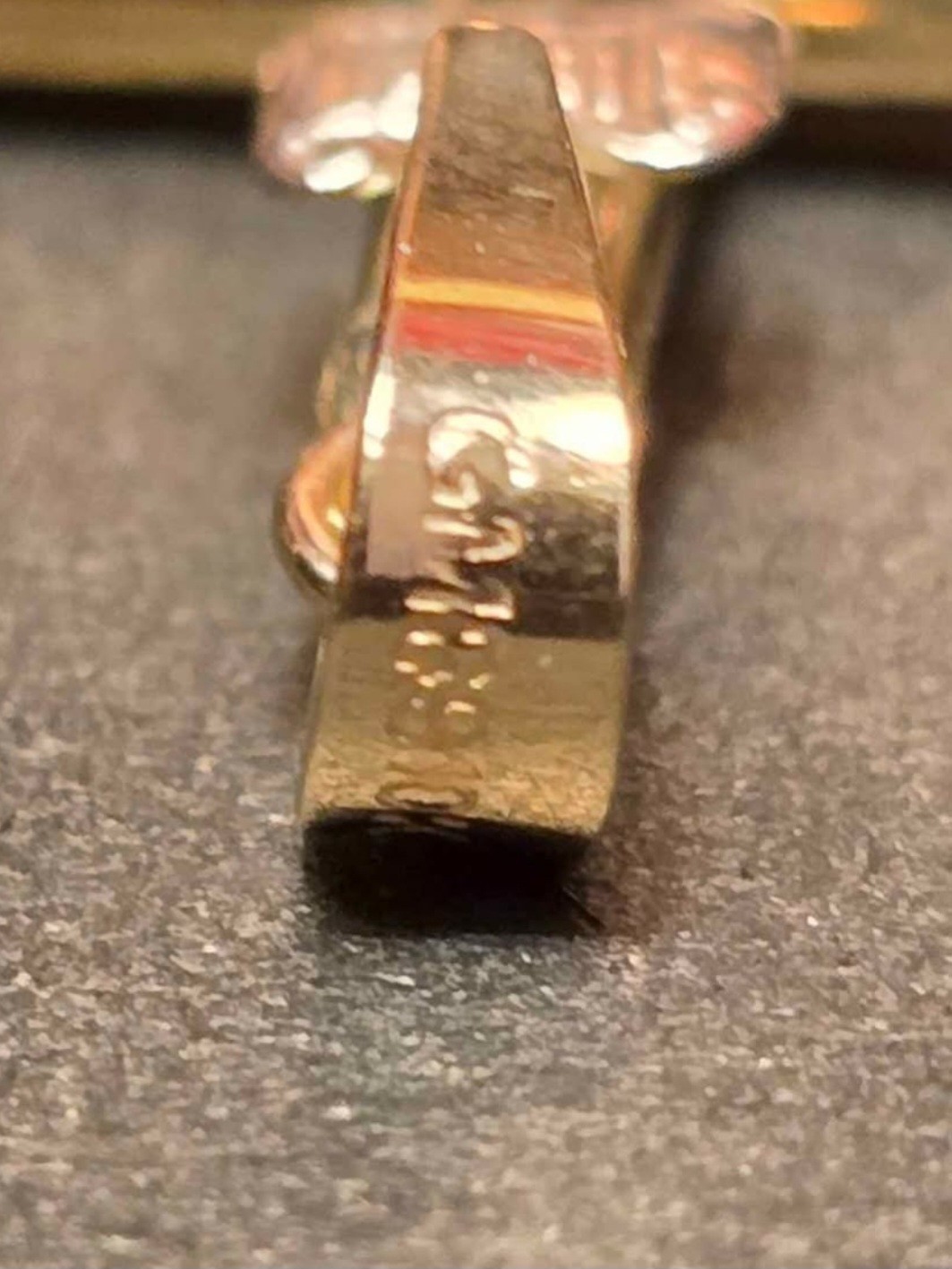 10K Tri-Color Gold Cross Pendant (Yellow, Rose & White Gold)