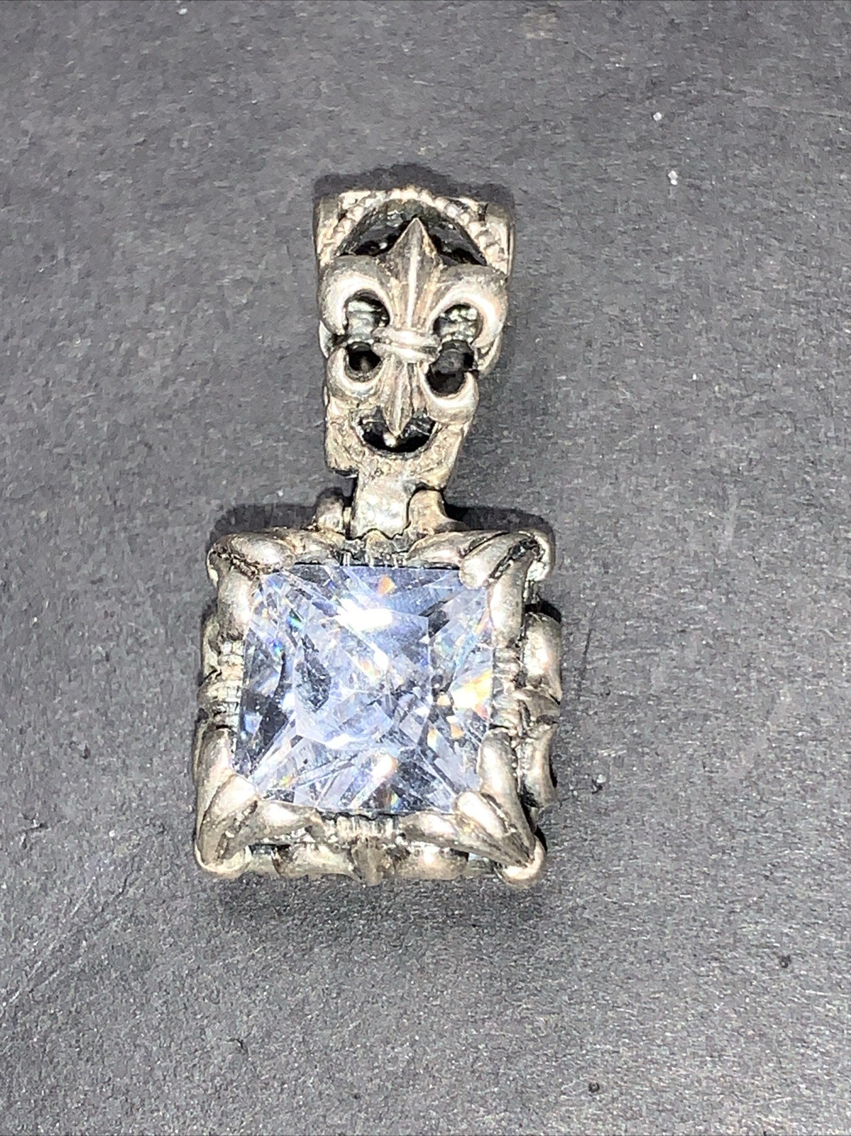 STERLING SILVER 925 Lot Necklace Pendant T18 Beautiful Single Celtic Stone Huge