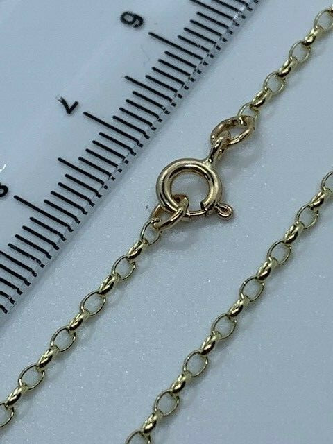 9ct Yellow Gold 2mm Oval Belcher Chain 28″ / 70cm Neck Chain (GMIN)