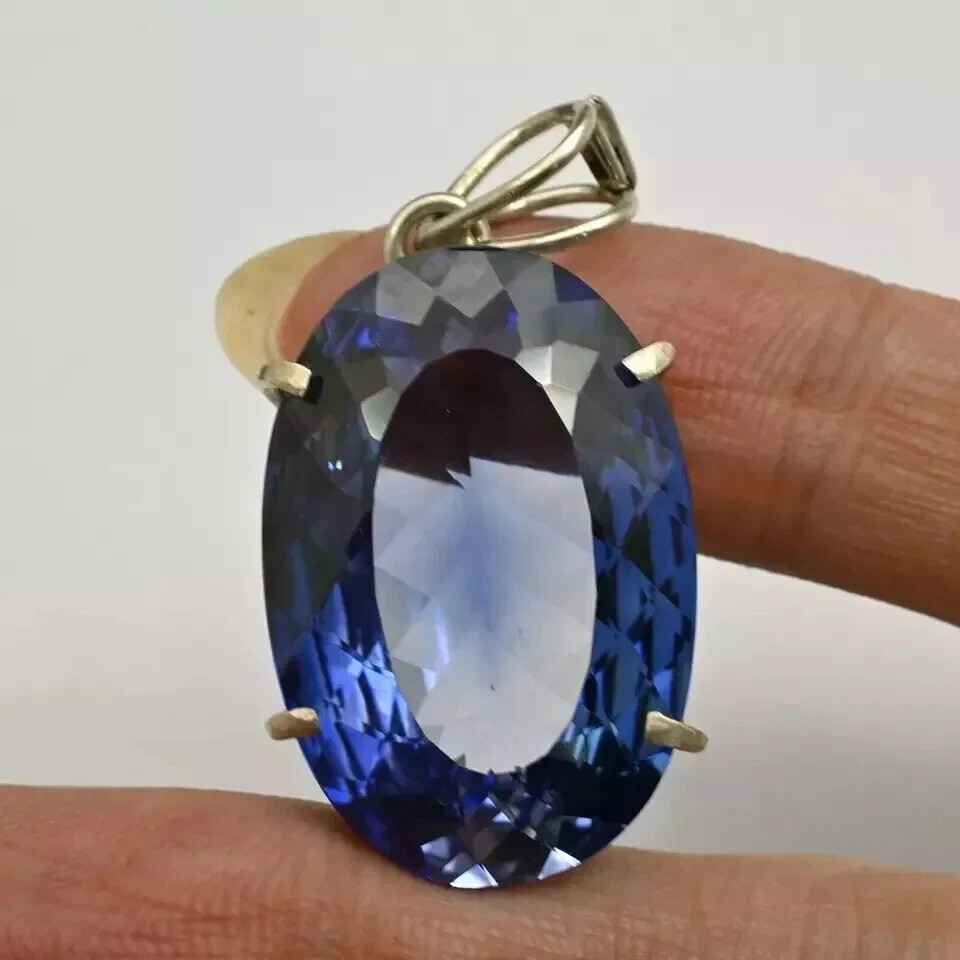 Natural Ceylon 47 Ct Blue Sapphire Oval Cut AGL Certified Rare Loose Gemstone