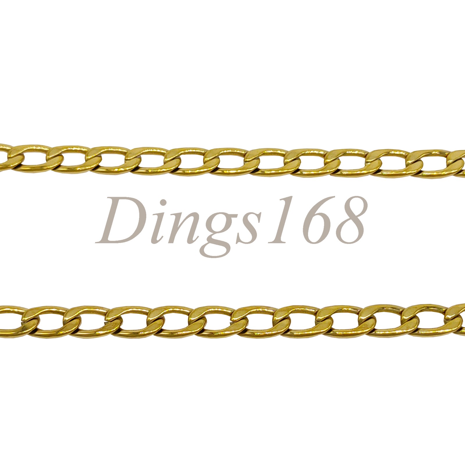 Genuine 18K Yellow Gold Filled Nickel/Lead-Free 14″+2″ 6mm Choker Chain Necklace