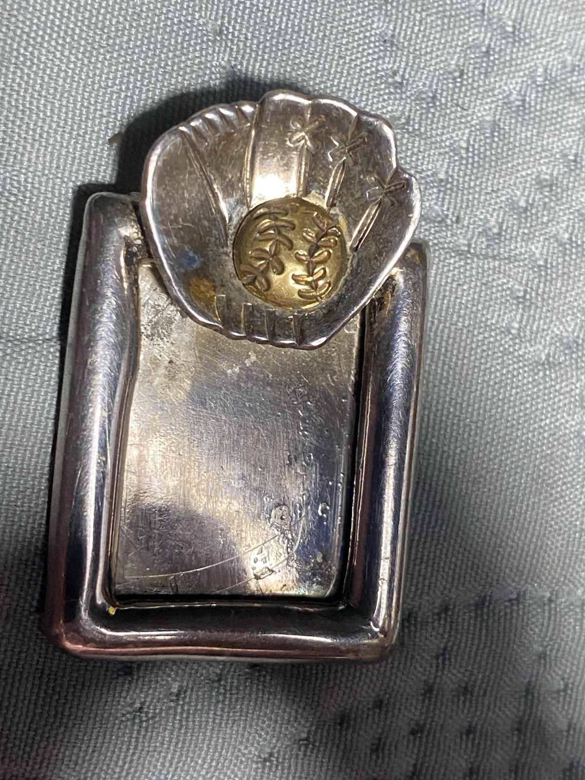 Baseball Photo Frame Sterling Pendant Baseball Glove