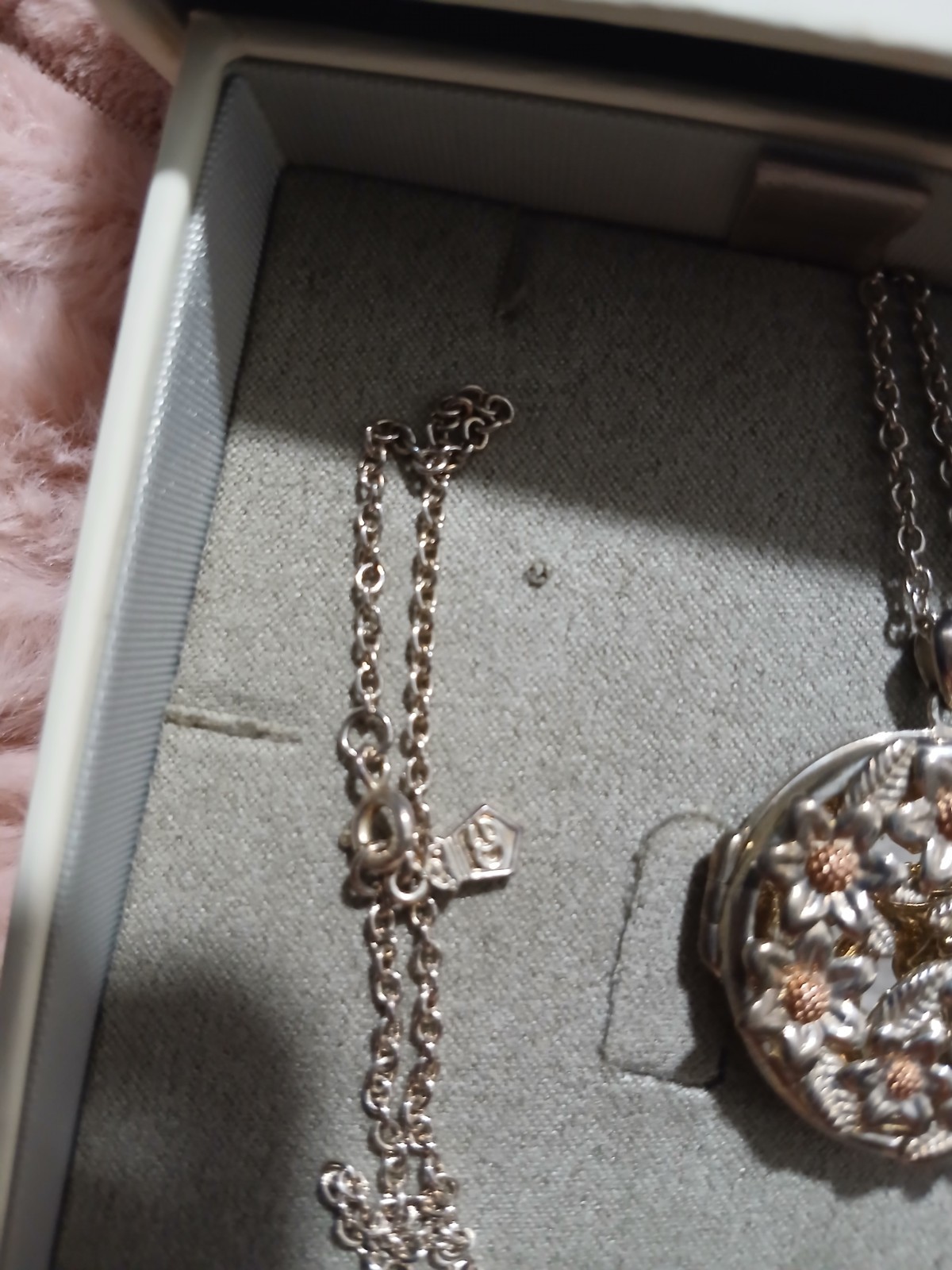 Early Clogau Flower Locket New In Box Never Worn Good Gift Rare Find 🎄