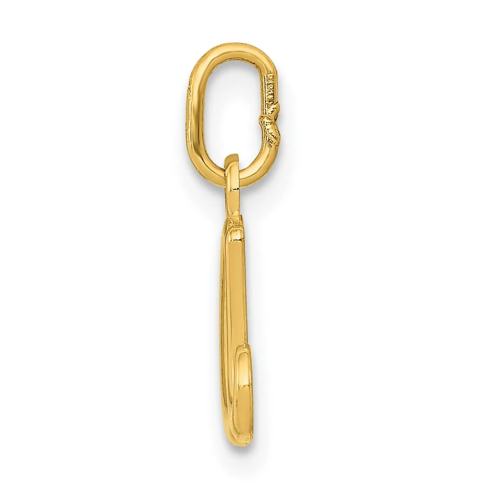 10K / 14K Yellow Gold Letter A Initial Charm