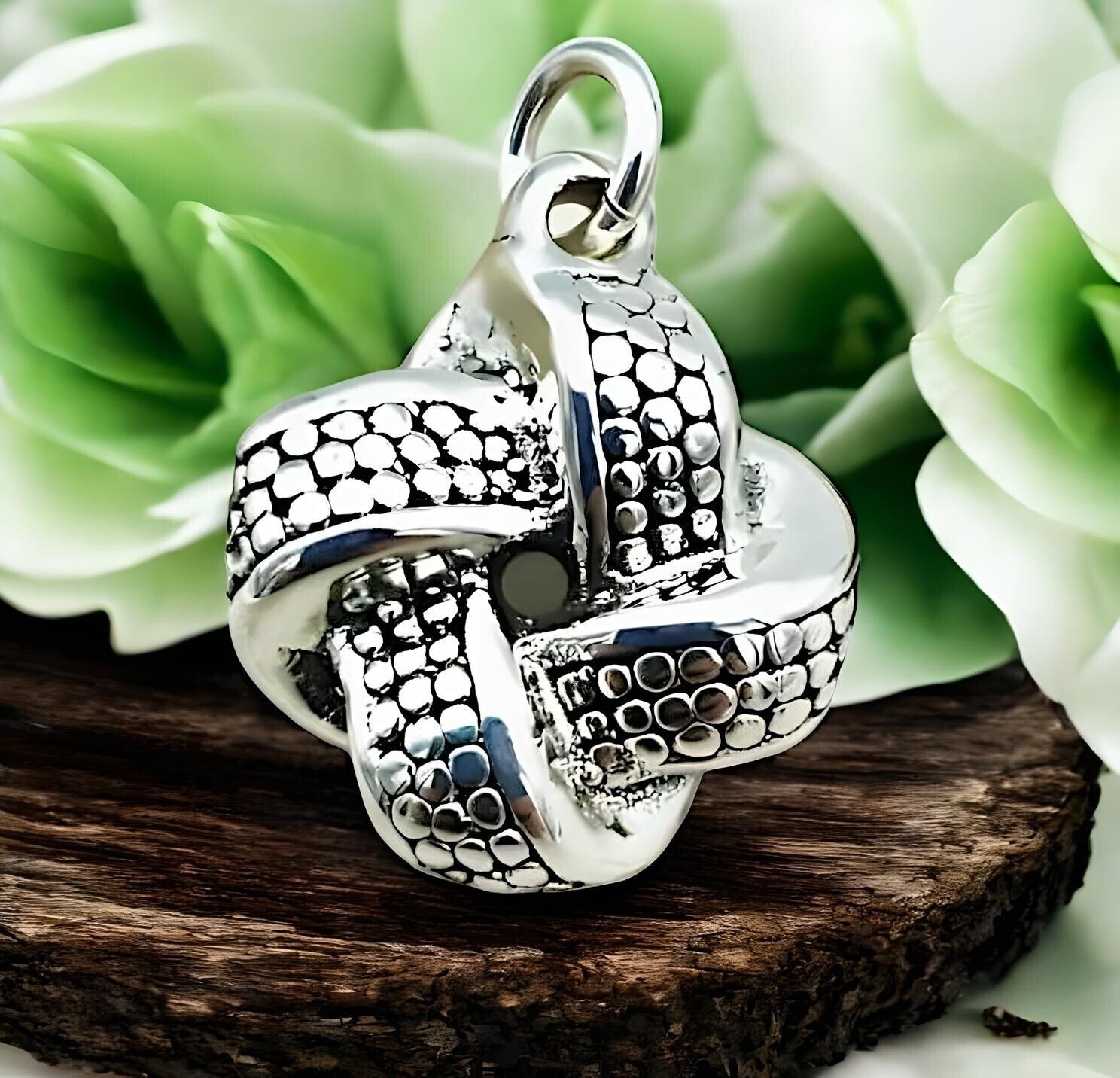 925 Sterling Silver Love Knot Lightweight Pendant – Chain Sold Separately 1388