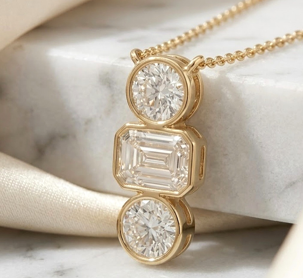 925 Silver, White Diamond Chain Necklace, 4.90 Ct Certified Treated-Great Luster