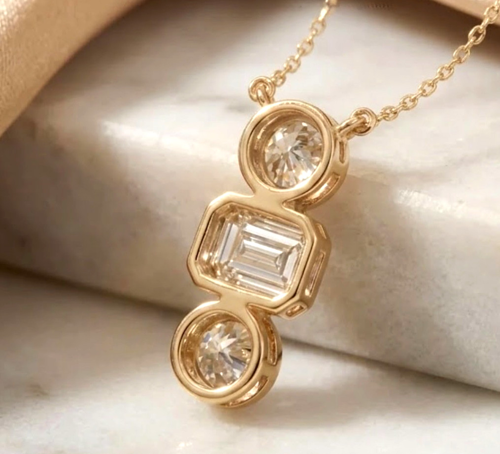 925 Silver, White Diamond Chain Necklace, 4.90 Ct Certified Treated-Great Luster