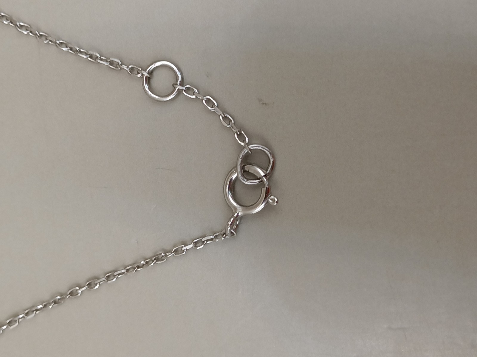 Sterling Silver Crystal Y Drop Circle Pendant Chain Link Necklace 15″