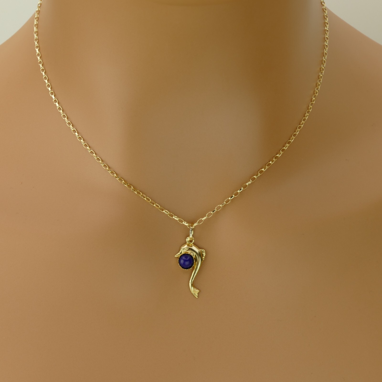 14ct Evil Eye, Gold Evil Eye, Dolphin Design, Gift for Adults, Gift for Children