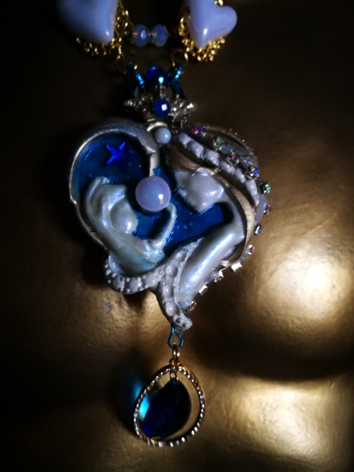 Luxury Fine Jewelry Statement Necklace Pendant Charm Belle Epoque Maternity Bib