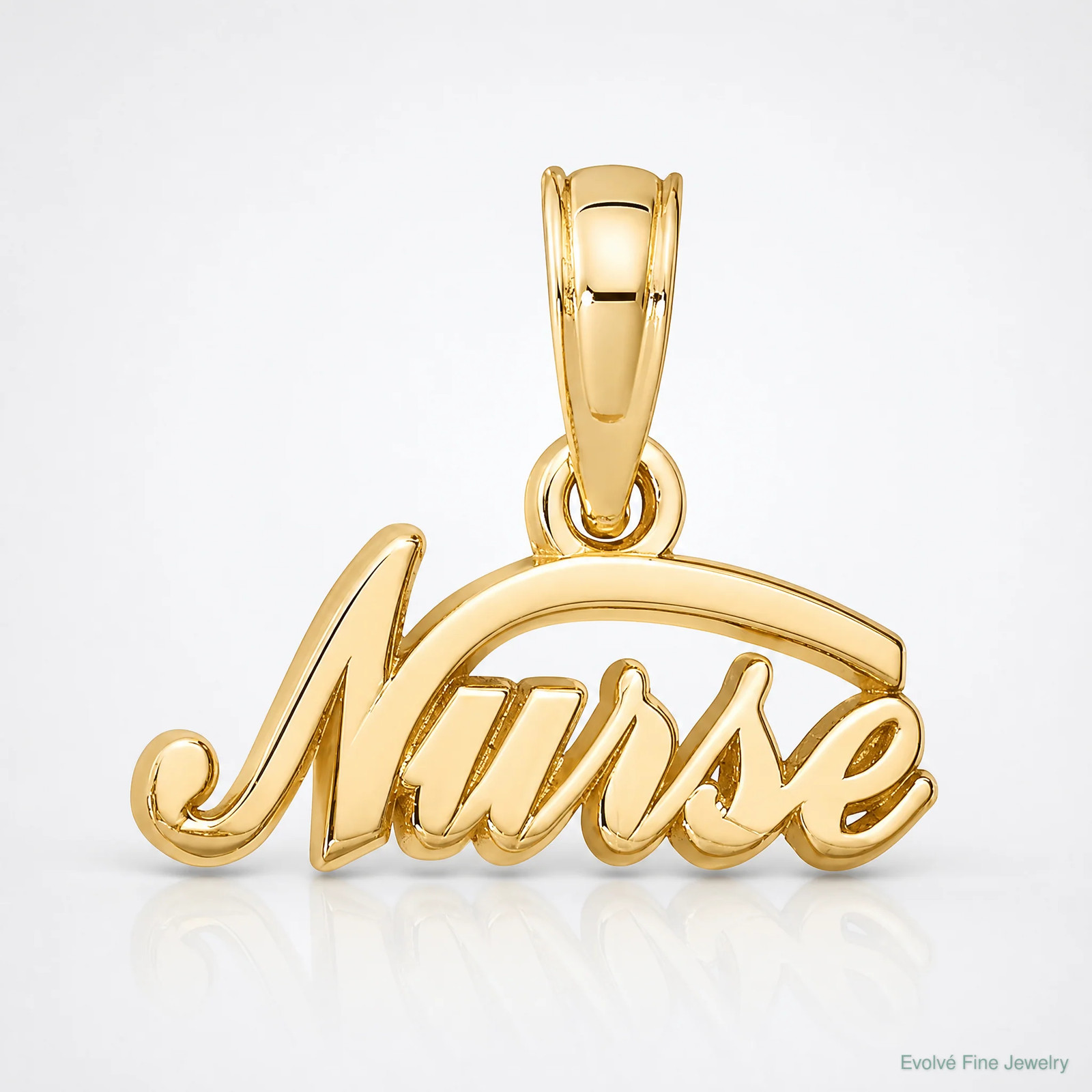 10K / 14K Yellow Gold Nurse Pendant