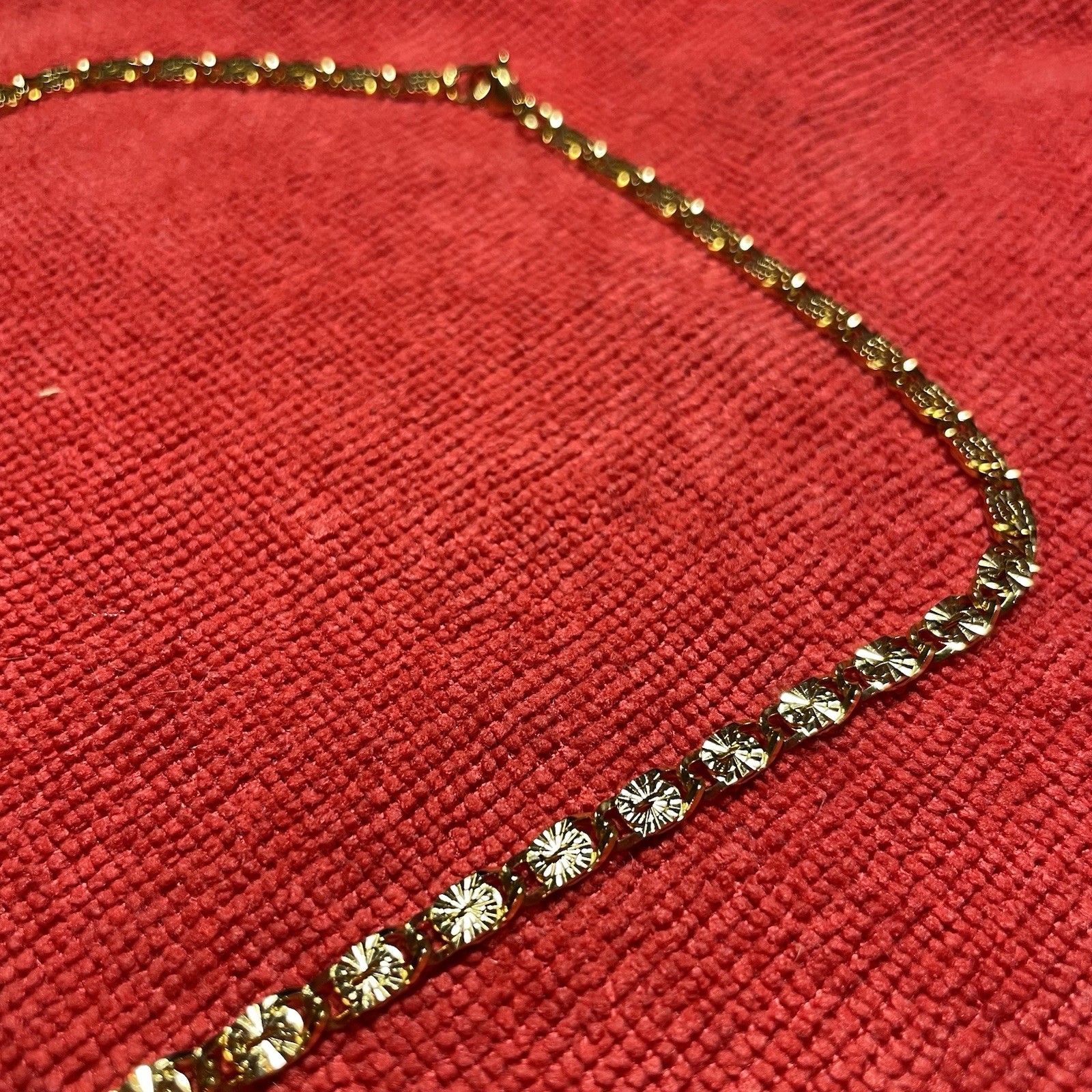 14K Yellow Gold Filled Tarnish-Resist 18” 4mm Wide Paper Clip Chain Necklace