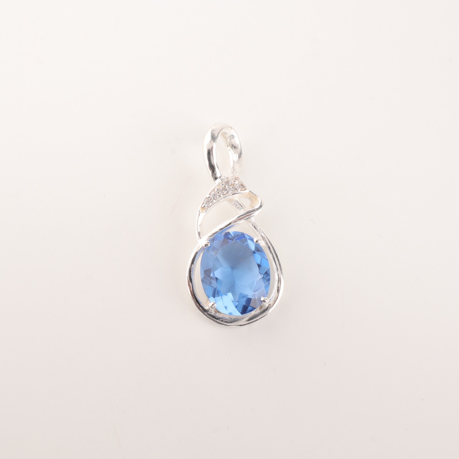 Tanzanite Gemstone 925 Sterling Silver Jewelry Zircon Pendant For Birthday Gift