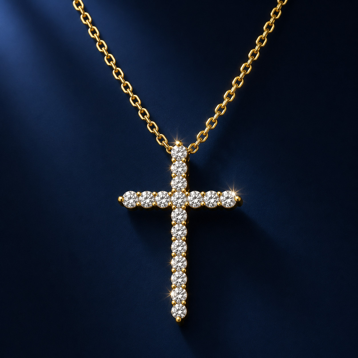 HEIRLOOM 14K GOLD DIAMOND Cross Pendant | Vault Piece, Gift Boxed, BRAND NEW