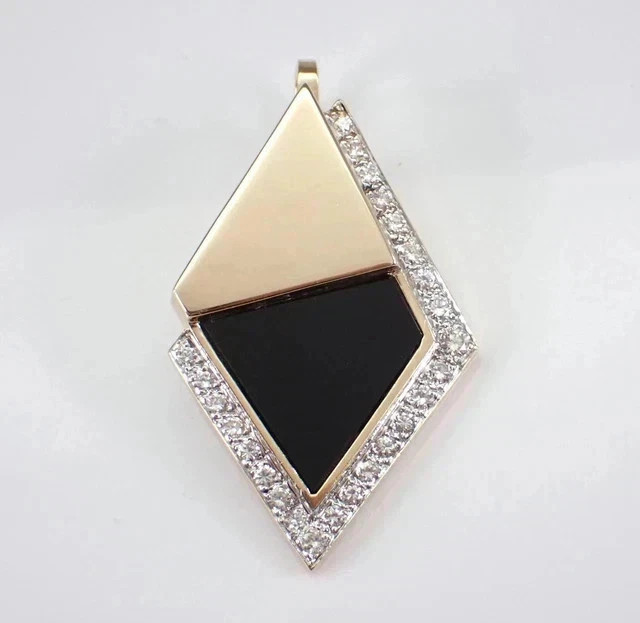 2Ct Round Cut Lab Created Diamond Teardrop Pendant 14K Yellow Gold Plated Silver