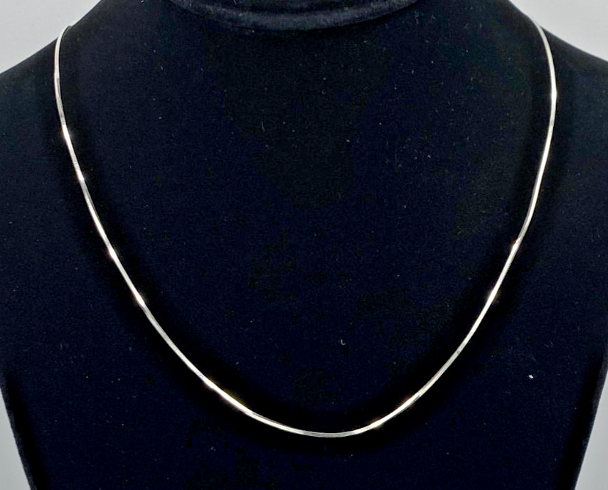 Giani Bernini Sterling Silver Square Snake Necklace 20″ NWT Gift Box