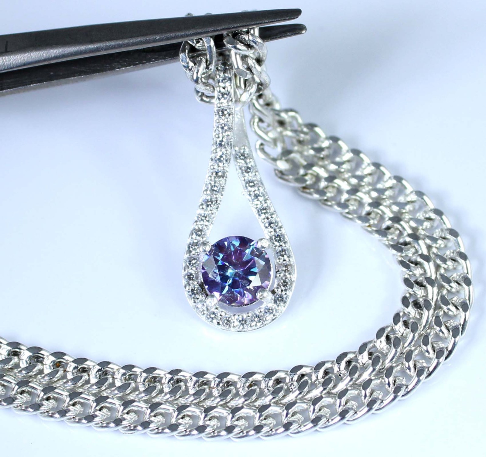 Purple Diamond Solitaire 1.30 Carat Round Cut Certified Latest Design Pendant