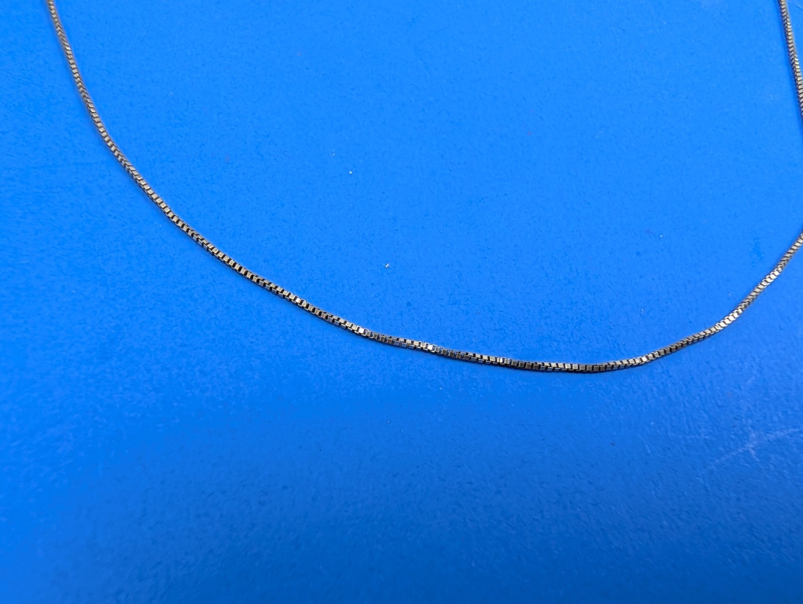 Sterling Silver 925 Thin Box Chain Link Necklace