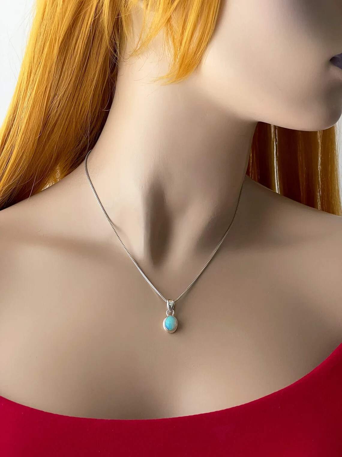 Nice Ethiopian Opal Gemstone 925 Sterling Silver Valentine’s Day Pendant