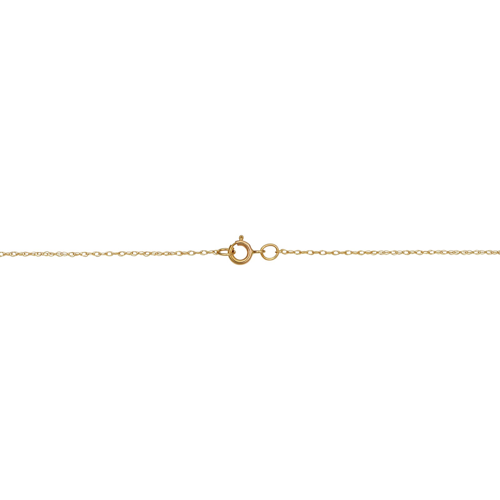 Kooljewelry 10k Yellow Gold Rope Chain Pendant Necklace (0.7 mm, 20 inch)
