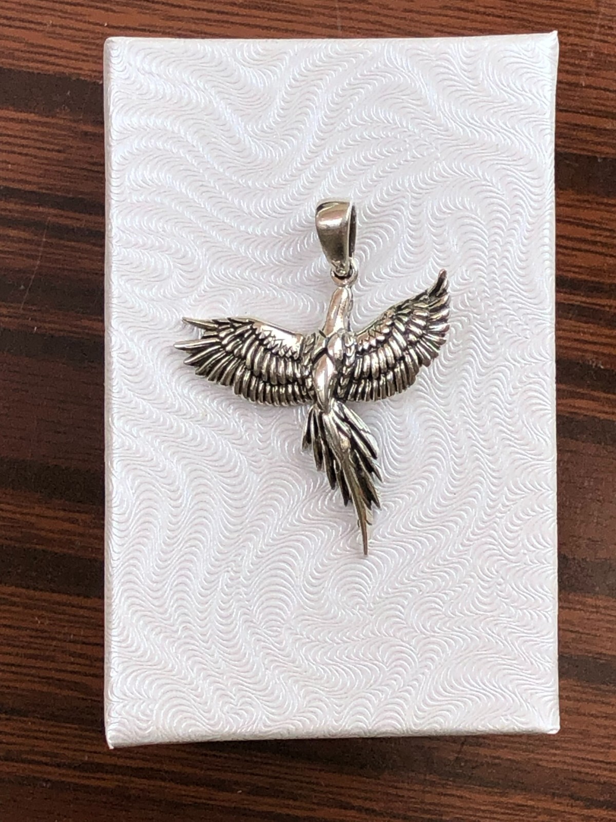 925 Sterling Silver Phoenix Pendant for necklace Womens 25mm(0.98″)/33mm(1.3″)