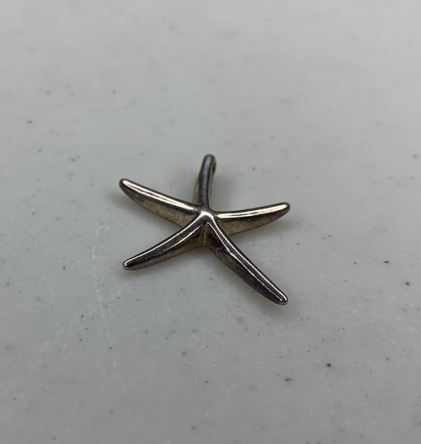 Used 925 Sterling Silver Starfish Pendant, Marked “925”, Unbranded – 3.5 Grams