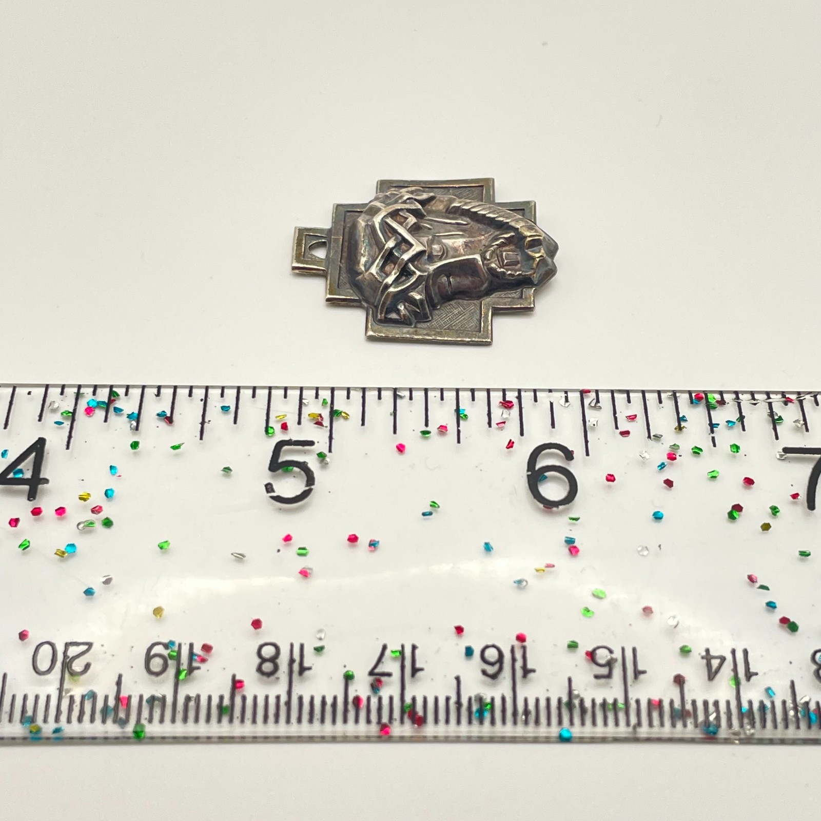 LUMIN STERLING SILVER “JESUS” PENDANT – Slightly Dented as shown in pictures