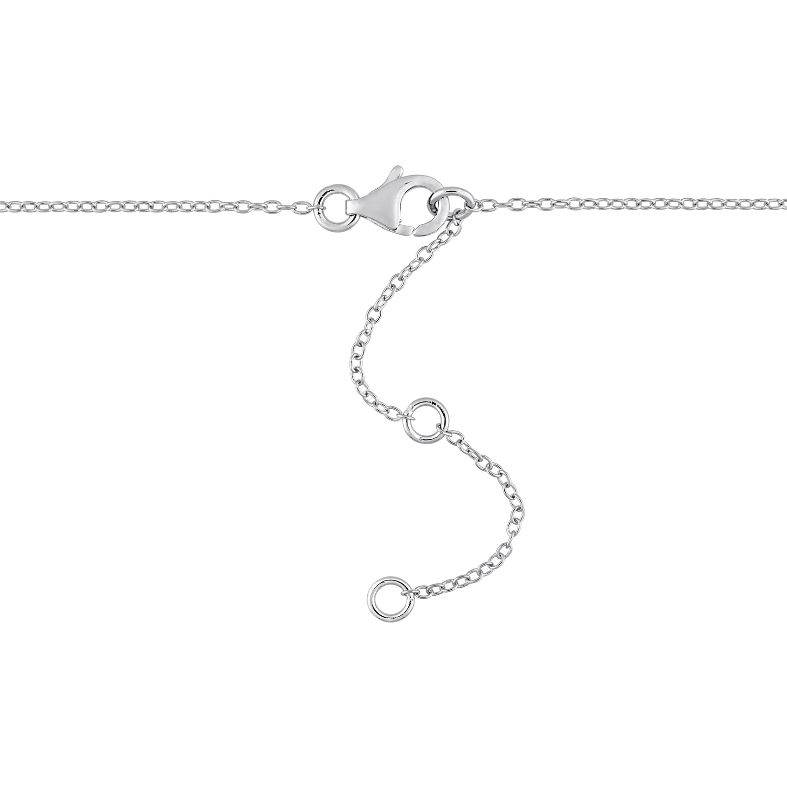 Amour Sterling Silver 2 1/4 CT DEW Created Moissanite Yard Necklace