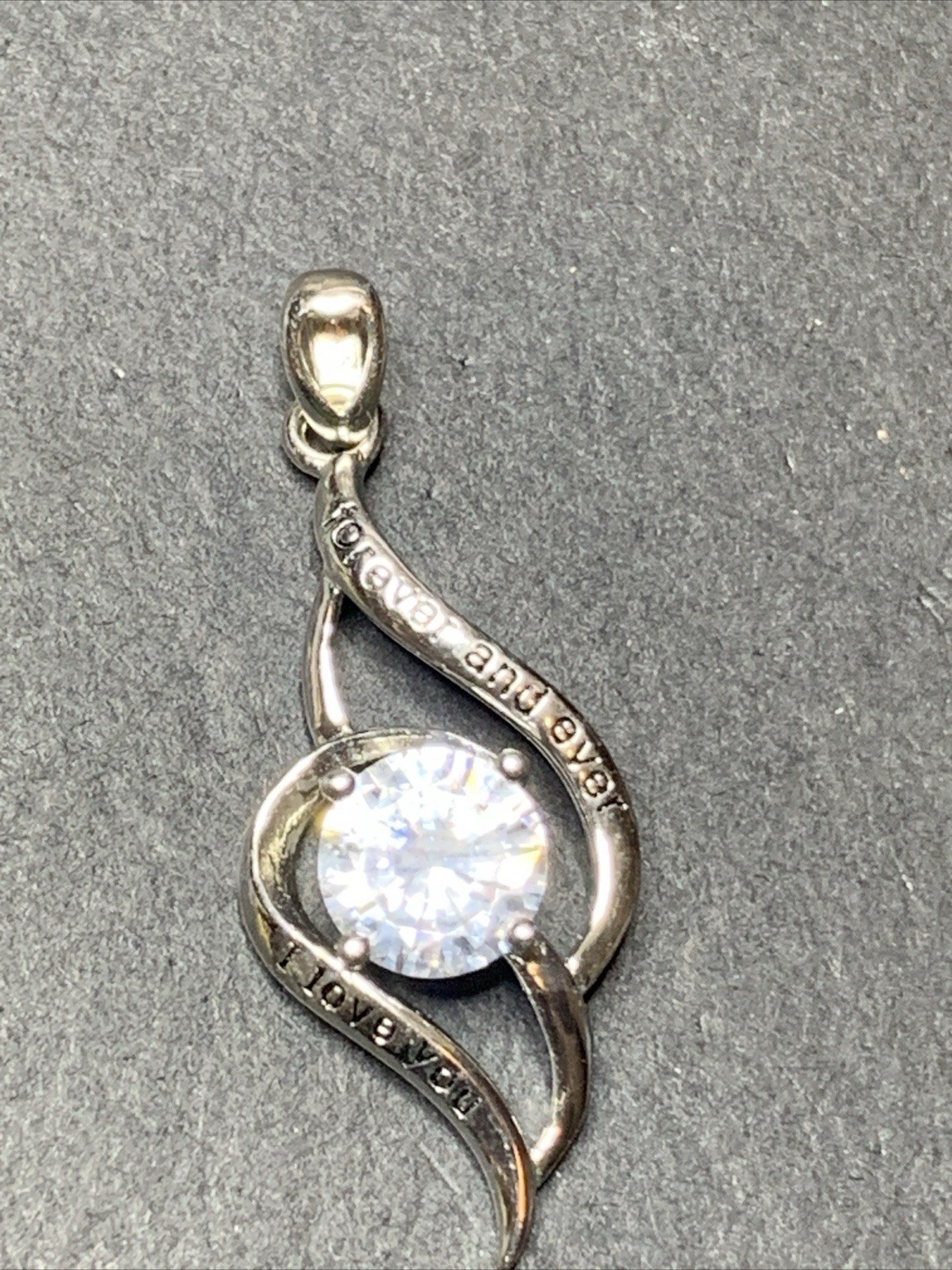 STERLING SILVER 925 Lot Necklace Pendant A17 MUATOGIML New I Love You Forever